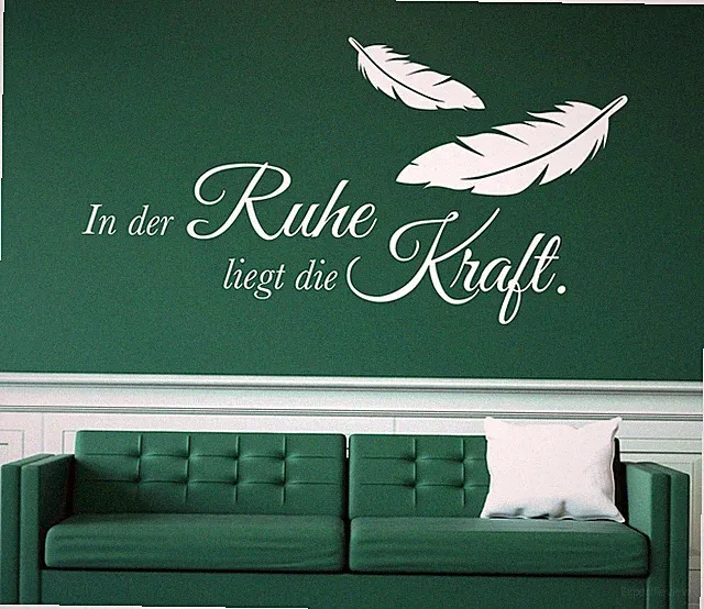 Wandtattoo Wohnzimmer Spruch Wandtattoo in der Ruhe liegt die Kraft pkm376
