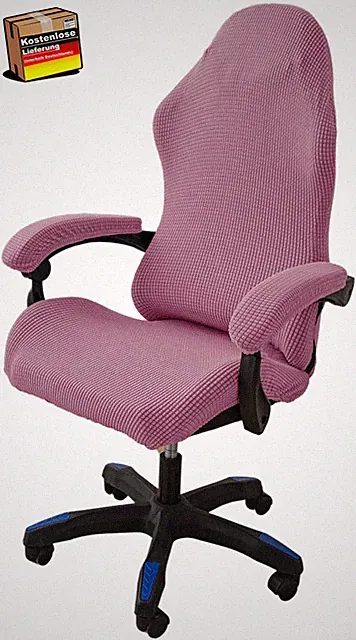 Waschbarer Gaming Stuhl Bezug 4er Set anti-rutsch für Büro, Rennstuhl, Drehstuhl
