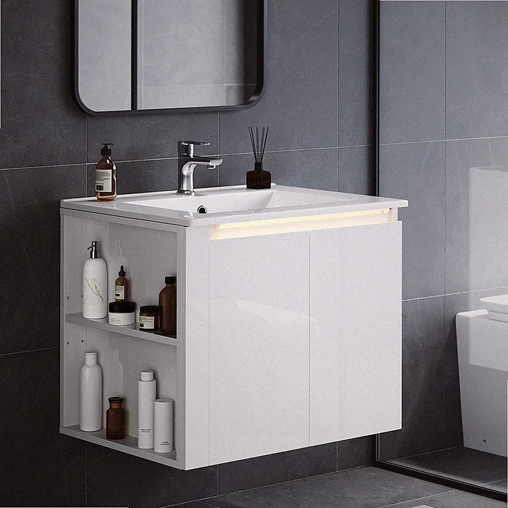 Waschbecken-Unterschrank Badmöbel-Set Badezimmer Waschtisch mit Unterschrank 60