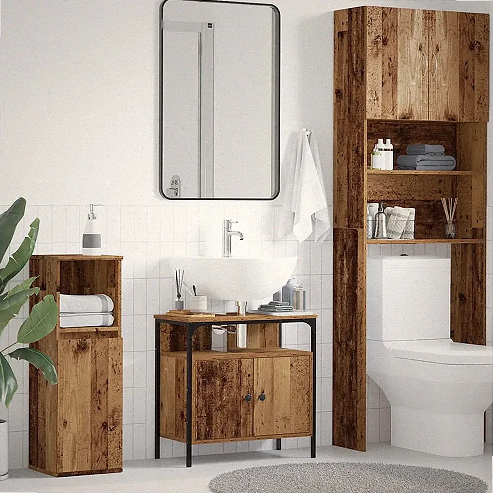 Waschbeckenunterschrank Badschrank Unterschrank Badezimmer Badmöbel vidaXL