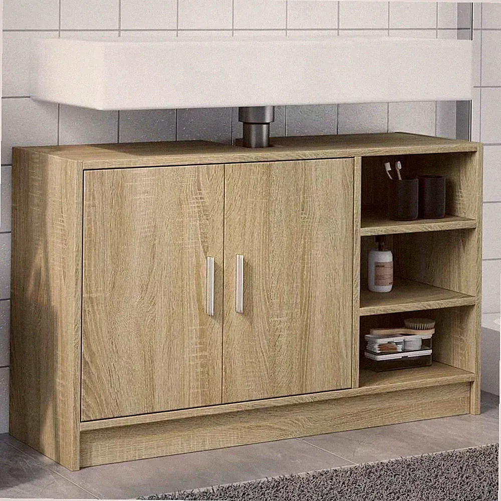 Waschbeckenunterschrank Badschrank Unterschrank Badmöbel Holzwerkstoff vidaXL