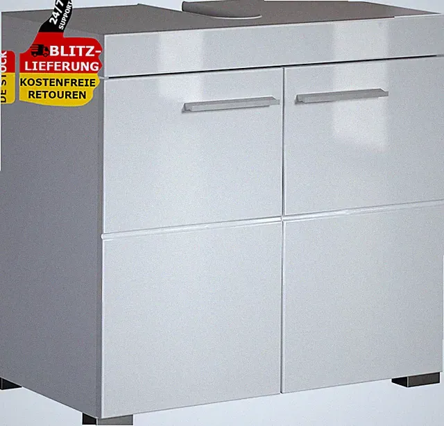 Waschbeckenunterschrank Unterschrank - Bad-Amanda -Aufbaumaß 60 X 56 X 34 Cm