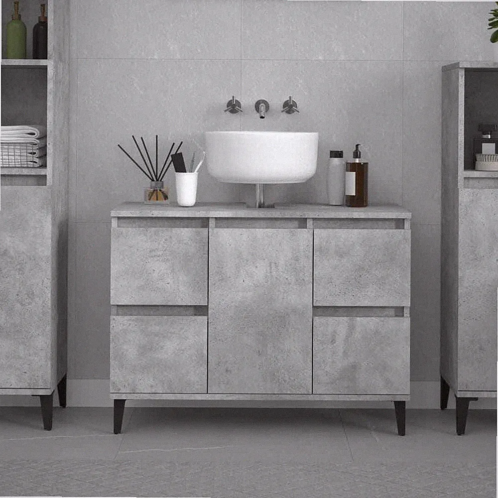 Waschbeckenunterschrank Waschtisch Schrank Unterschrank Badschrank Badmöbel