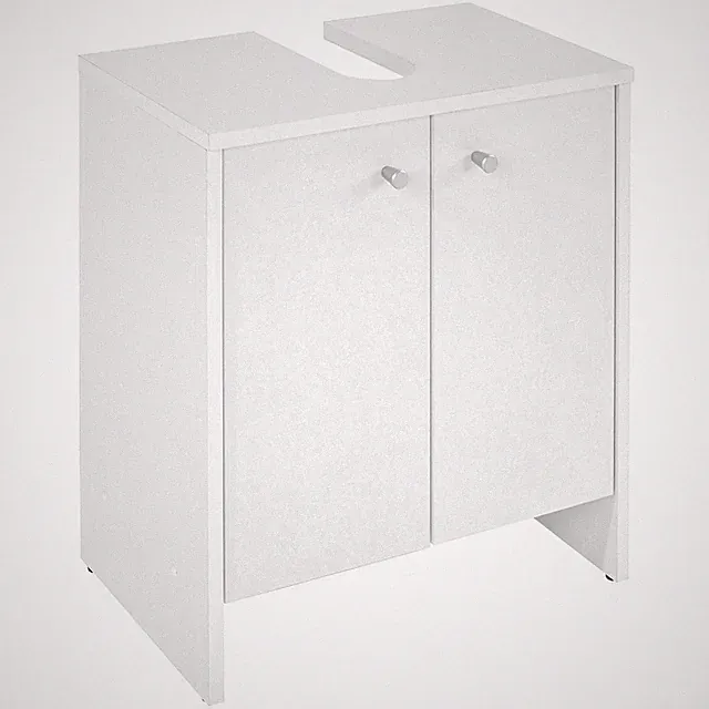 Waschbeckenunterschrank - weiß - 50 cm breit