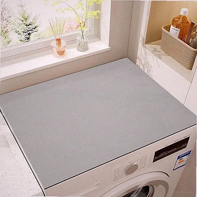 Waschmaschinenauflage Anti-Rutsch 60x60cm Grau Möbel Schutzmatte