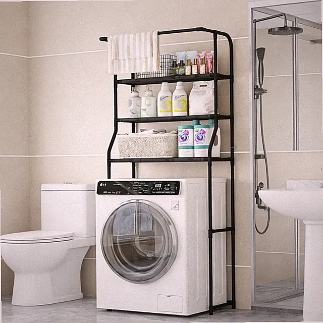 Waschmaschinenregal 3-Stöckiges Toilettenregal Waschmaschinenüberbau Badregal