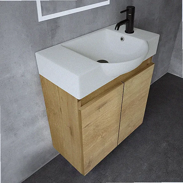 Waschtisch mit Unterschrank Modern Set Waschbeckenunterschrank Badezimmermöbel