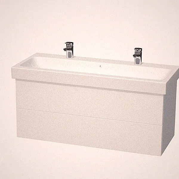 Waschtisch-Unterschrank iCon 120 cm, ohne Griff, Auswahl in Lack u. Holzoptik
