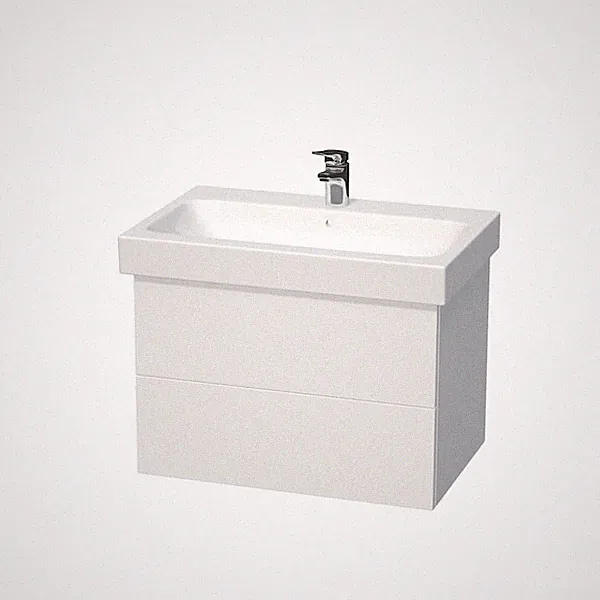 Waschtisch-Unterschrank iCon 75 cm, ohne Griff, Auswahl in Lack u. Holzoptik