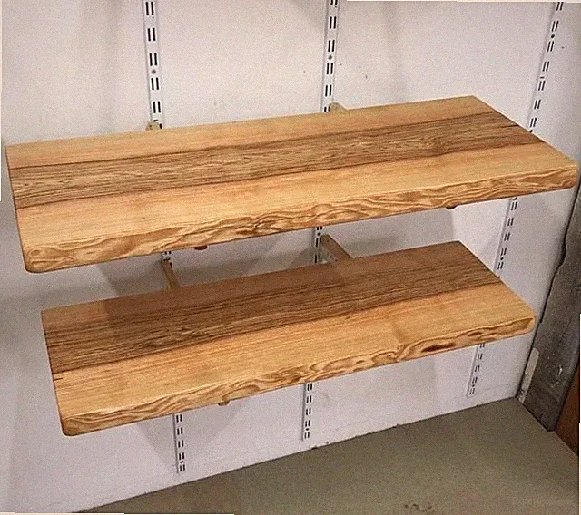 Waschtischplatte Waschtisch Waschtischkonsole Ablage, ESCHE, Massiv-Holz, Unikat