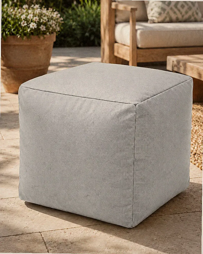 Wasserdichter Sitzsack Fußhocker Würfel Pouffe Sitz Outdoor Garten Sitz 40x40x40cm