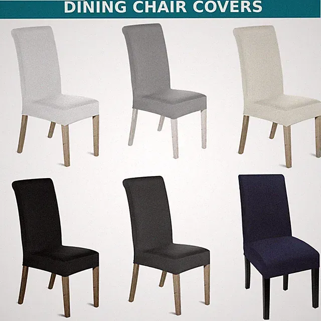Weddecor Esszimmer Stuhlhussen Set Stretch Schutzhüllen Kurz, Mehrfarbig