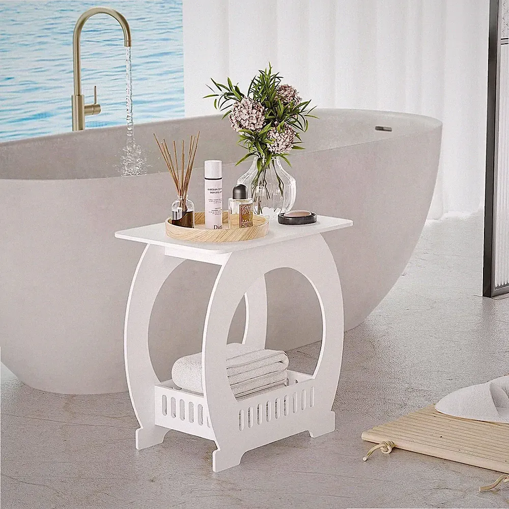 Weiß Beistelltisch Nachttisch Kaffeetisch Couchtisch Sofatisch für Schlafzimmer