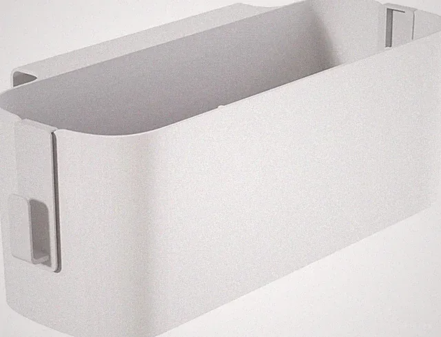 Weiß Bett Organizer zum Einhängen, Hängekörbe mit 2 Abnehmbarer Haken, Robuste N