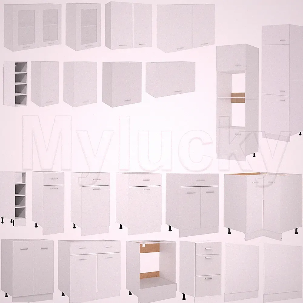 Weiß Küchenunterschrank Küchenzeile Einbauküche Küchenmodule Küchenmöbel