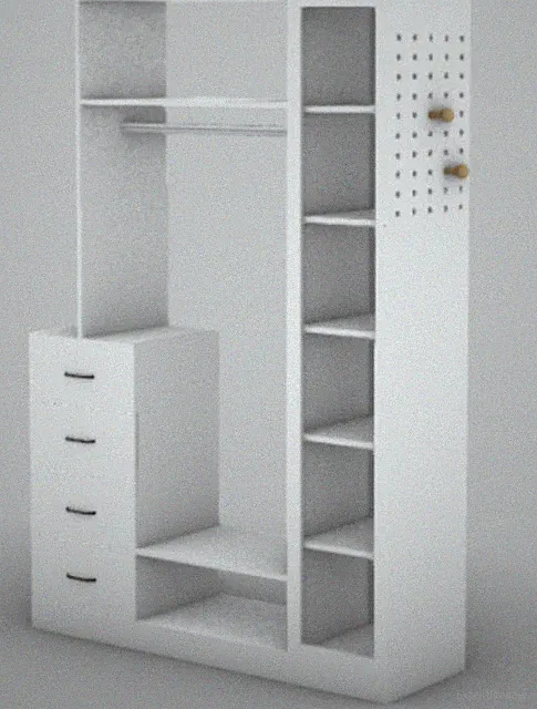 Weißer Kleiderschrank Schlafzimmer-Aufbewahrungsschrank