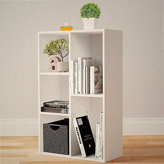 Weißes Bücherregal Würfel Bücherregal 5 Schlafzimmer Bücherregal 50x24x80cm Wohnzimmer Büro