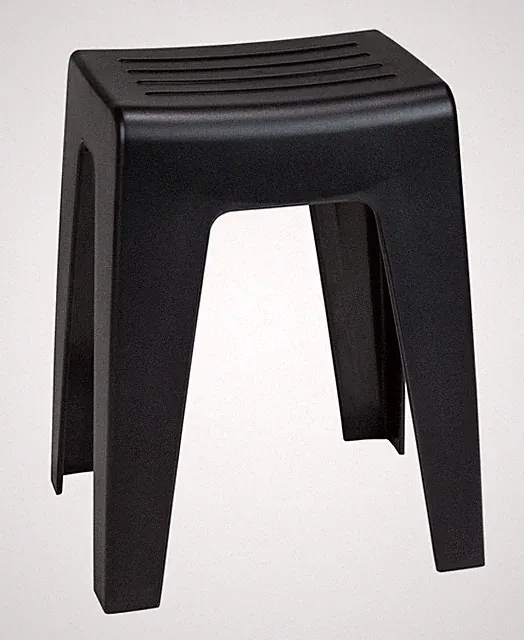 WENKO Badhocker Kumba Schwarz