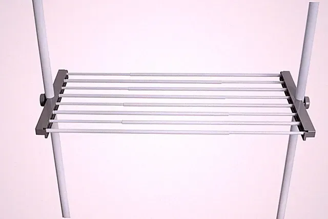 WENKO Regal Boden HERKULES Teleskop System ausziehbar 73-120 cm Kleider Schrank