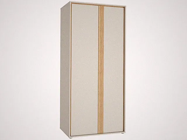 WEXLIN Kleiderschrank WEXS821-M820 2-türig Sandbeige 91.3 x 193.7 x 60 cm