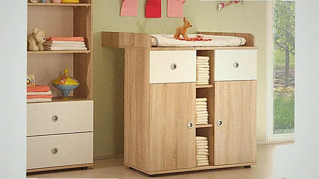 Wickelkommode Wickelschrank Wickeltisch Wiki Babyzimmer Sonoma Eiche sägerau