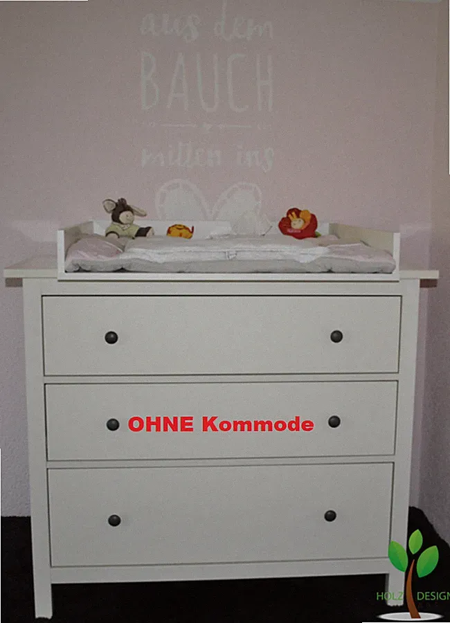 Wickeltischaufsatz für die IKEA Hemnes Kommode als Wickelkommode Wickelaufsatz