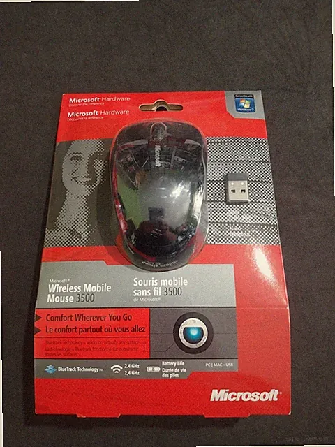 WIRELESS MOBILE MAUS WIRELESS MOUSE SCHWARZ 3500 MICROSOFT NEU!!