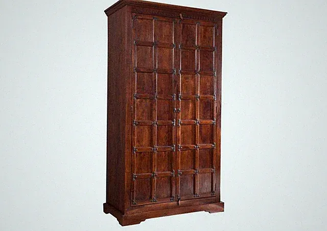 Wohnschrank Akazie Massivholz Kleiderschrank Akazienholz kolonial massiv 115x210
