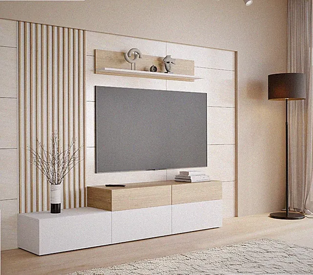 Wohnwand Ariawit I TV-Schrank Wohnzimmer-Set Modern Wohnzimmer Wohnmöbel M24