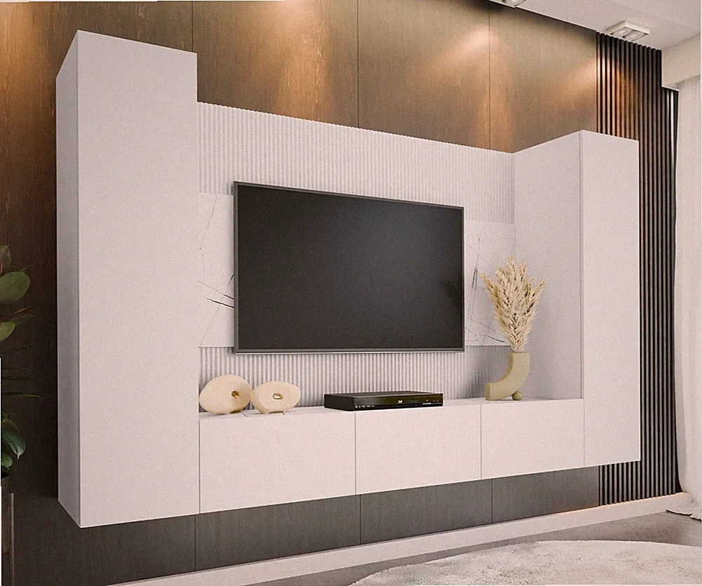 Wohnwand Beatriz V TV-Schrank Wohnzimmer-Set Wohnmöbel Modern Wohnzimmer M24