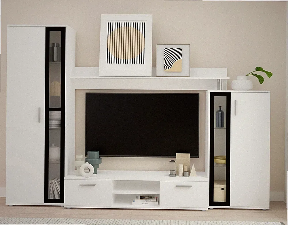 Wohnwand Jera Mediawand TV-Lowboard Standschrank Design Wohnzimmer TV-Möbel M24
