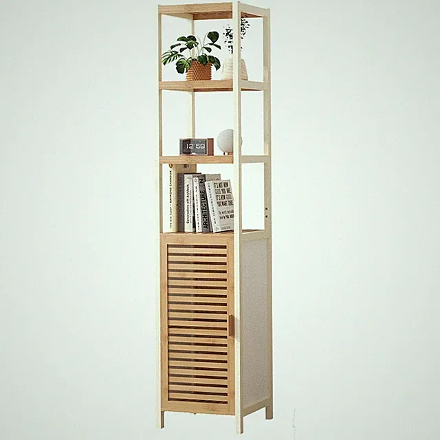 Wohnzimmer Bambusregal, Badezimmerschrank Bambus