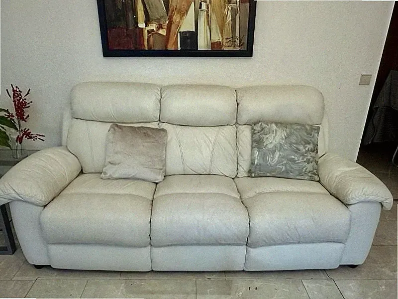 Wohnzimmermöbel: 3 Glastische + 2 bequeme Sofas + Kaffeemaschine gratis 🎁🎁