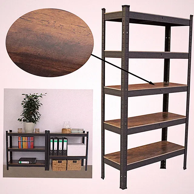 Wohnzimmerregal Steckregal Schwerlastregal 150x75x30 cm dunkel Traglast 650 kg