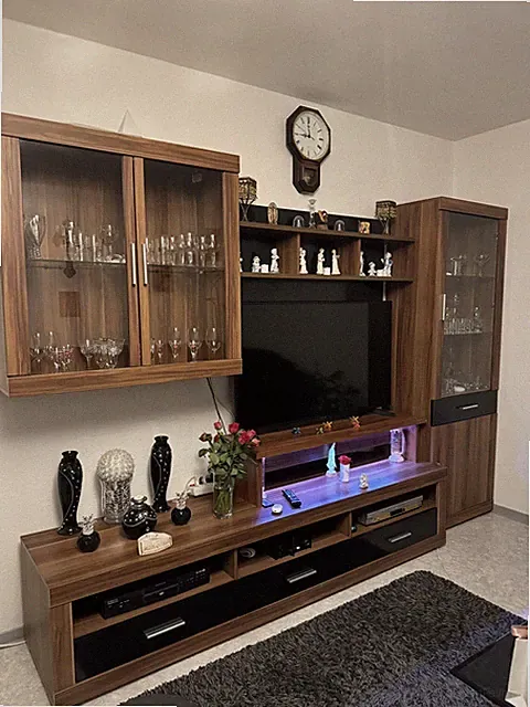 Wohnzimmerschrank + Kommode aus Holz