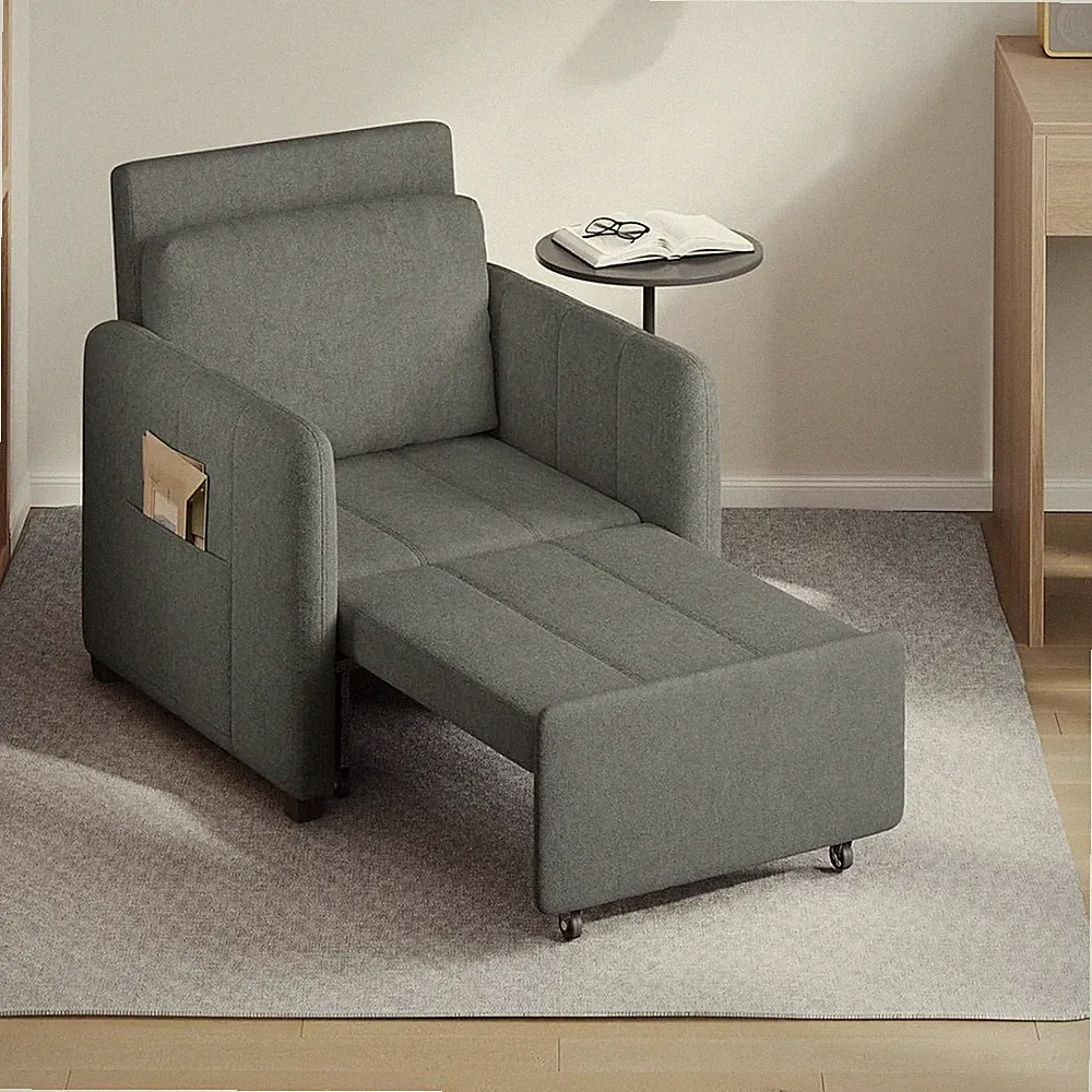 WOLTU 3-in-1 Schlafsessel mit Bettfunktion Schlafsofa verstellbare Rückenlehne