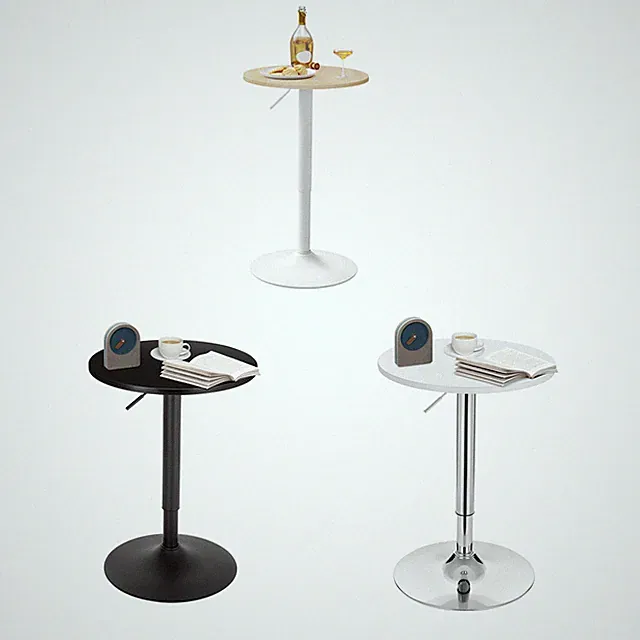 WOLTU Bartisch Esstisch Bistrotisch Stehtisch Ø 52 cm Partytisch Küche Balkon