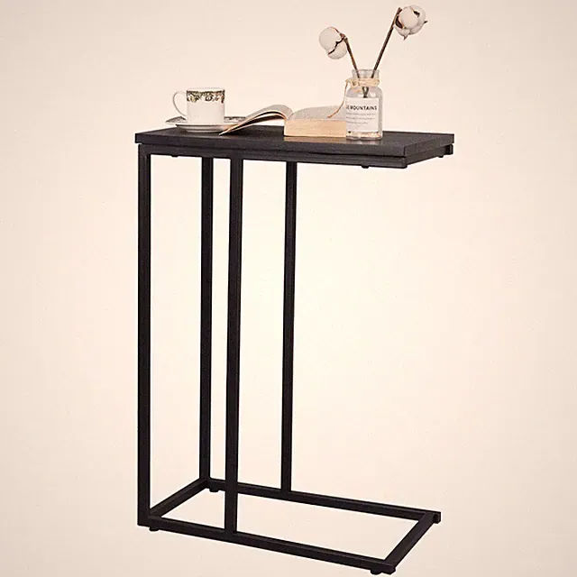 WOLTU Beistelltisch C-Form Sofatisch Nachttisch Kaffeetisch Couchtisch Betttisch