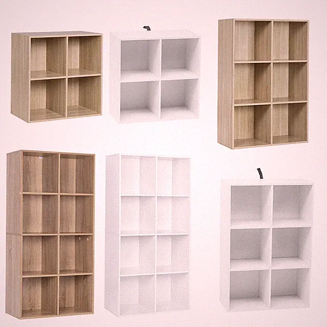 WOLTU Bücherregal Bücherschrank MDF Standregal Würfelregal Büroregal Raumteiler