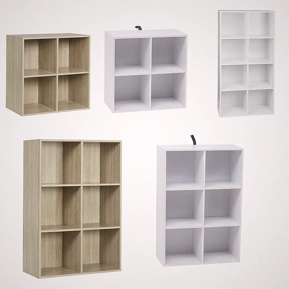 WOLTU Bücherregal Bücherschrank Standregal Aufbewahrungregal Büroregal MDF Regal