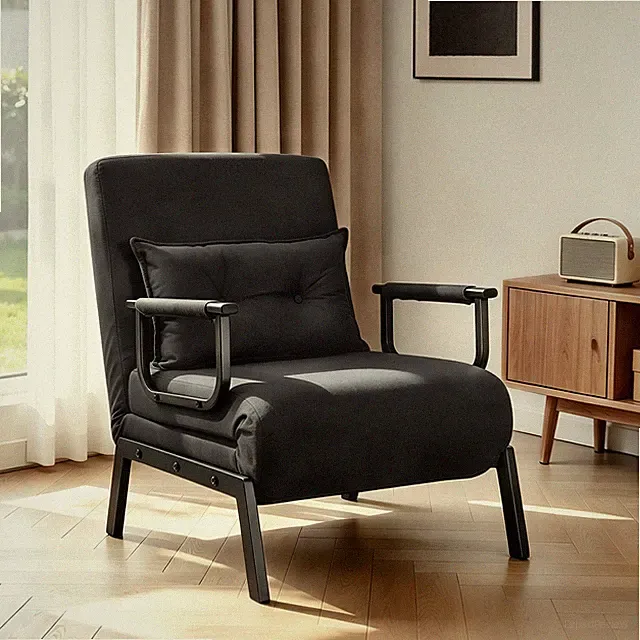Woltu Klappbares Schlafsofa Couch mit Bettfunktion 3 in 1 Gästebett Schlafsessel