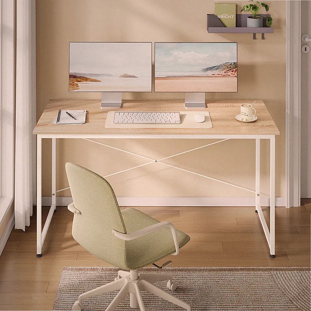 WOLTU Schreibtisch Computertisch 140x60 cm Bürotisch PC-Tisch Arbeitstisch