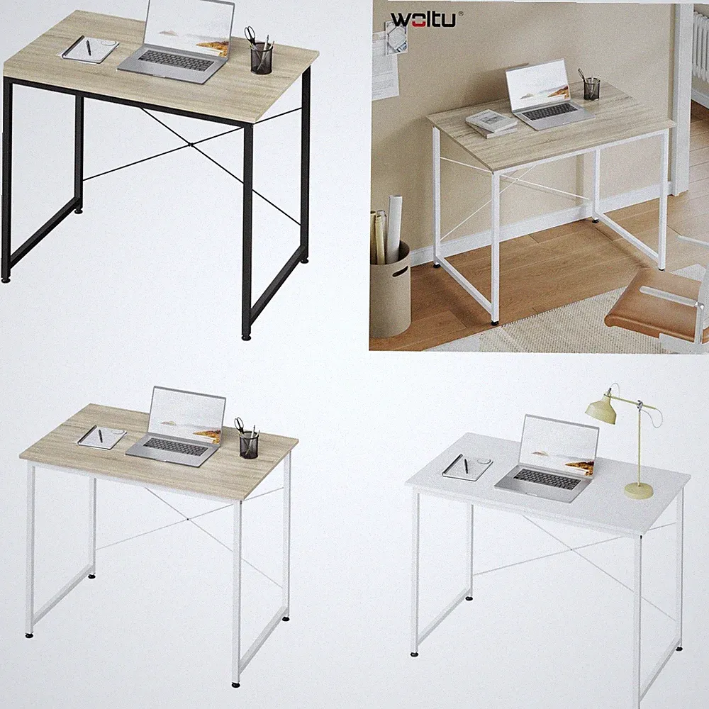 WOLTU Schreibtisch Computertisch Bürotisch Büro Arbeitstisch mit Metallgestell