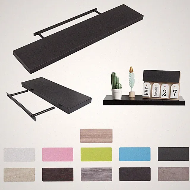 WOLTU® Wandboard Bücherregal Wandregal CD DVD Regal Cube Hängeregal Lounge #394