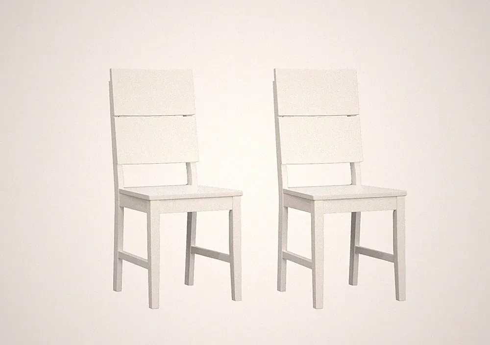 Woodroom Stuhl Kota 2er-Set Hevea massiv lackiert