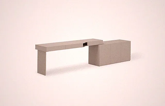 WOOW SET-WOS4L Arbeitszimmer Set – Schreibtisch links + Kommode Jugendzimmer