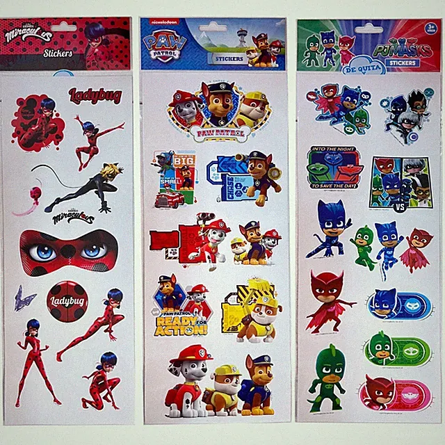 Wundersame Paw Patrol Pjmasks Aufkleber Klebstoffe Abnehmbar Groß 15x40cm Kinder