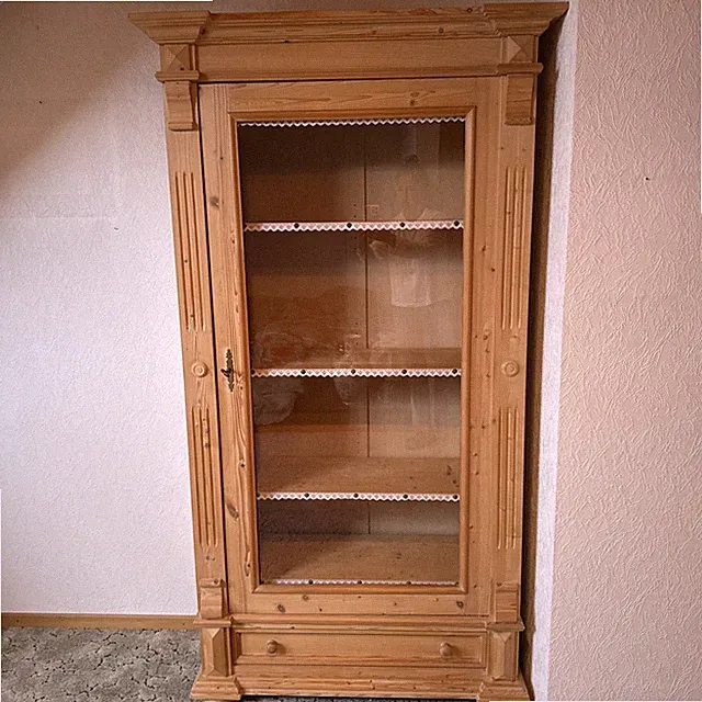 Wunderschöne Holzvitrine im Landhausstil mit Schublade & Glastür Neuwertig!