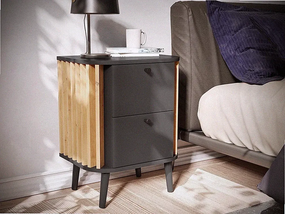 xonox Kommode Nachtschränkchen Beistelltisch Schrank - Wohnen Pure - 45x60x30