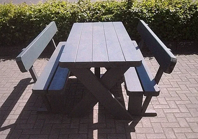 XXL Gartengarnitur Sitzgarnitur Massivholz 1x Tisch 2x Bank 3tlg SET